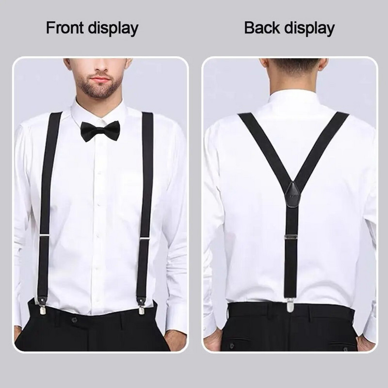 Modni tregeri Set leptir kravata Prilagodljivi uniseks tregeri Y Back Style Elastične naramenice Dodaci za odjeću