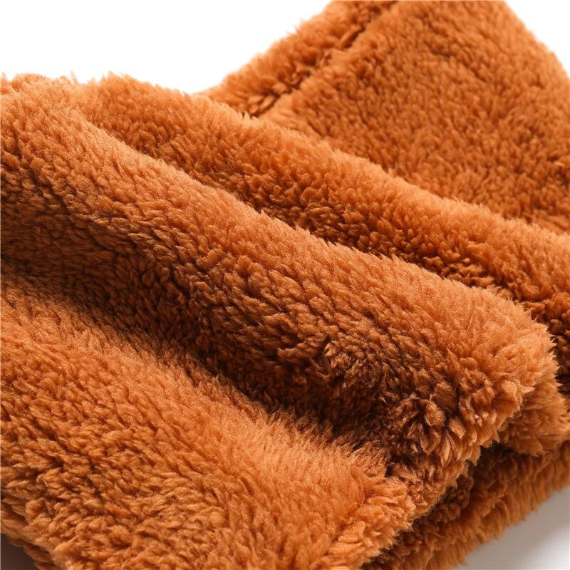 Dječji plišani šal od korejskog umjetnog zečjeg krzna, ženski zimski, otvoreni visoki ovratnik, zaštita za vrat, koralj, baršun, podebljana topla majica