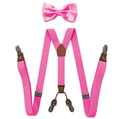 2,5*115 cm Deepeel muške naramenice za odrasle s 4 kopče naramenice Unisex elastične naramenice X-tipa Široke naramenice Muški set s leptir mašnama za muškarce