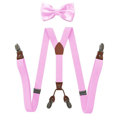 2,5*115 cm Deepeel muške naramenice za odrasle s 4 kopče naramenice Unisex elastične naramenice X-tipa Široke naramenice Muški set s leptir mašnama za muškarce