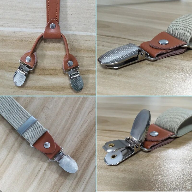 2,5*115 cm Deepeel muške naramenice za odrasle s 4 kopče naramenice Unisex elastične naramenice X-tipa Široke naramenice Muški set s leptir mašnama za muškarce