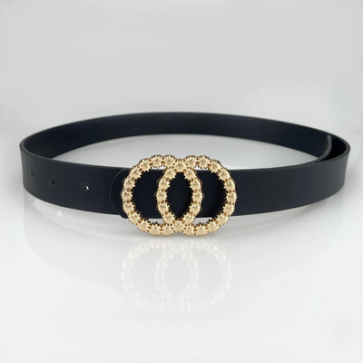 Zöld PU bőr öv Női divat Alkalmi luxus dizájn farmernadrág kiegészítők gótikus öv koreai trend fekete fűző