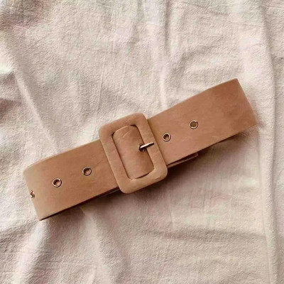 AWAYTR Remeni od brušene kože Ženski jesenski zimski kaputni remeni Jake boje Divljeg stila Traka oko struka Kopča omotana od flanela Vintage remeni