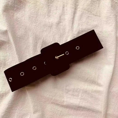 AWAYTR Remeni od brušene kože Ženski jesenski zimski kaputni remeni Jake boje Divljeg stila Traka oko struka Kopča omotana od flanela Vintage remeni