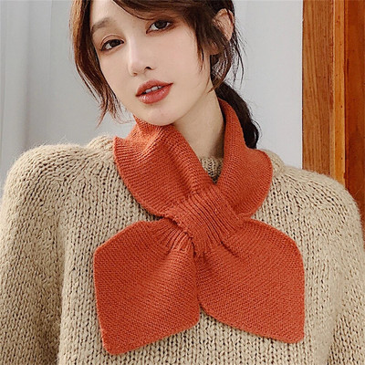 Jaunie vārti Han Guodong adāma vilnas apkakle mīksta māsa maza tauriņa šalle sieviešu ziemas krusta silta šalle CM101