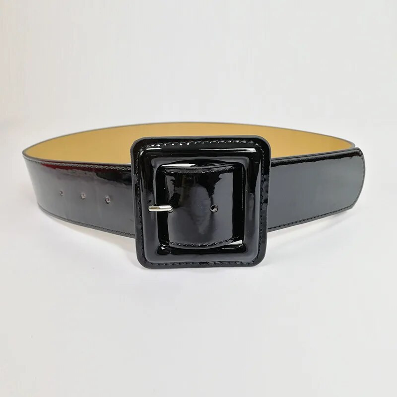 Suvine mood lakknahast lai vöö naiste kleit vööga punane vabaaja vöö