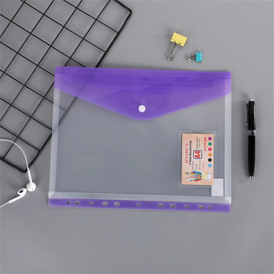 A4-es poliborítékos iratmappa pattintógombos vízálló táskával Számlajegyzetfüzet Irodaszer tartó Irodai iratrendező