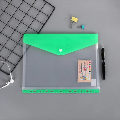 A4-es poliborítékos iratmappa pattintógombos vízálló táskával Számlajegyzetfüzet Irodaszer tartó Irodai iratrendező