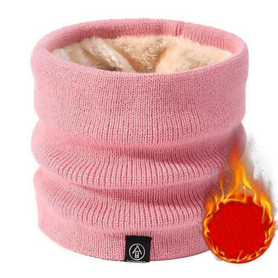 2023 Fashion Women Knitted Scarf Solid Cashmer-like Winter Snood Scarves Lady Warm Wool Fur Thick Unisex Men Neck Scarfs Ring
