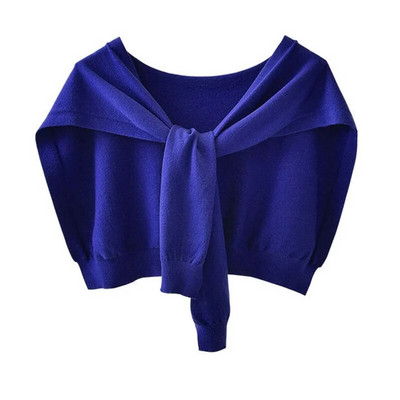 Korejska ženska zimska vunena bluza, ramena, ogrtač, šal s čvorovima, štitnik za vrat, lažni ovratnik, šal od kašmira, topli pleteni šal Q36