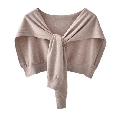 Korejska ženska zimska vunena bluza, ramena, ogrtač, šal s čvorovima, štitnik za vrat, lažni ovratnik, šal od kašmira, topli pleteni šal Q36