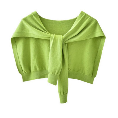 Korejska ženska zimska vunena bluza, ramena, ogrtač, šal s čvorovima, štitnik za vrat, lažni ovratnik, šal od kašmira, topli pleteni šal Q36