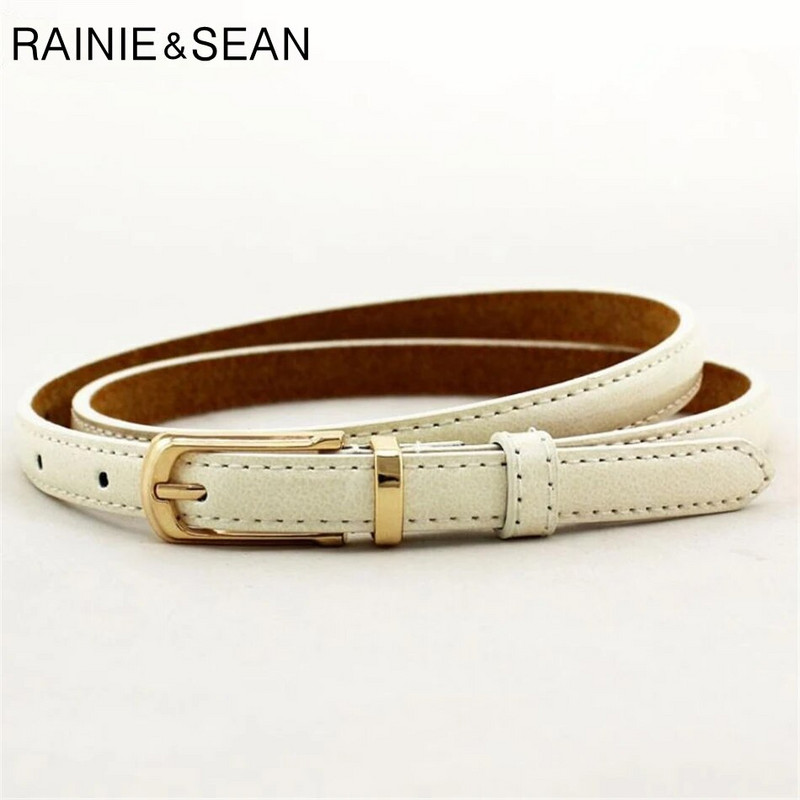 RAINIE SEAN Remeni za žene Remen za struk Tanka igla Kopča Kožni ženski remeni za haljine Ženski jeftini modni dodaci Camel