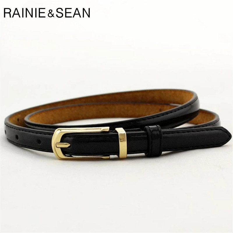 RAINIE SEAN Remeni za žene Remen za struk Tanka igla Kopča Kožni ženski remeni za haljine Ženski jeftini modni dodaci Camel