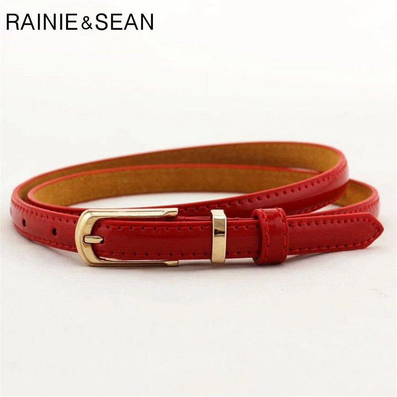 RAINIE SEAN Remeni za žene Remen za struk Tanka igla Kopča Kožni ženski remeni za haljine Ženski jeftini modni dodaci Camel