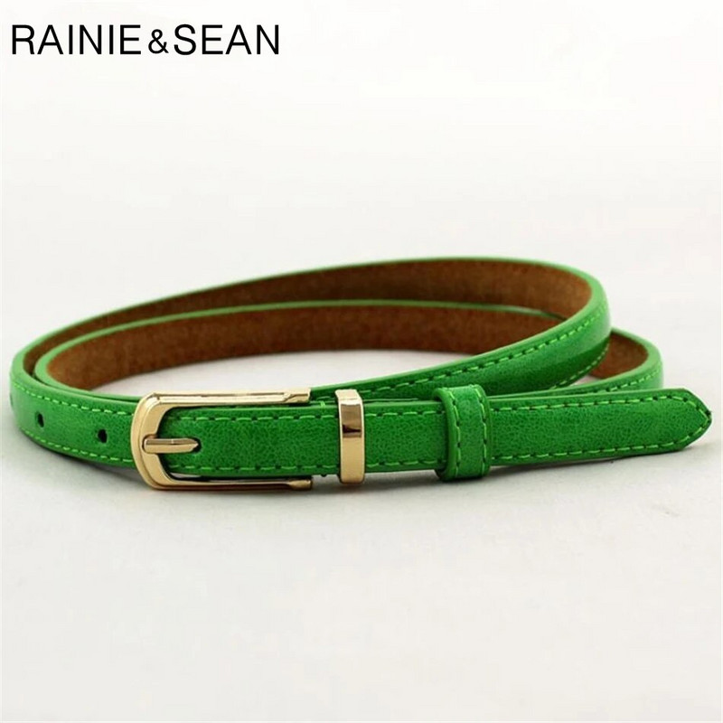 RAINIE SEAN Remeni za žene Remen za struk Tanka igla Kopča Kožni ženski remeni za haljine Ženski jeftini modni dodaci Camel