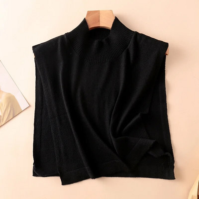 Sieviešu ziemas kašmira trikotāžas bruņurupuča gredzens šalle neregulāra viltus apkakle, mīksta šalles rudens vilnas džemperis kakla sildītājs sievietēm