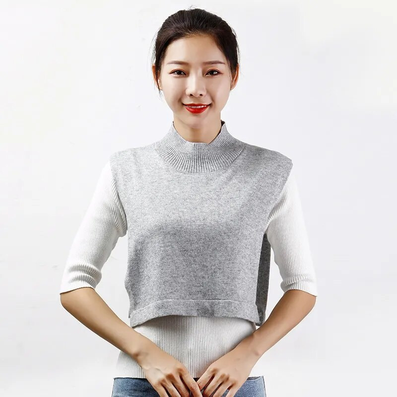 Sieviešu ziemas kašmira trikotāžas bruņurupuča gredzens šalle neregulāra viltus apkakle, mīksta šalles rudens vilnas džemperis kakla sildītājs sievietēm