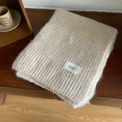 Új meleg téli sál nőknek Solid Fashion kötött kendő és becsomagoló férfi hosszú sál nőknek