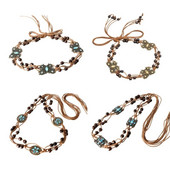 Pleteni remen u boemskom stilu od pamučnog užeta Odgovarajući lanac oko struka s perlama i leptirima za ležernu haljinu, plesnu predstavu