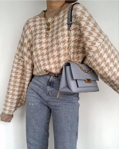 Jesen Zima Ženski kardigan Pleteni džemper jakna Topli vez Modni pleteni kardigani Kaput Ženski široki džemperi 2022.