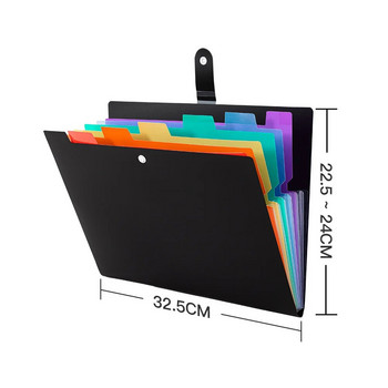 Multi Pocket Folder A4 Document Organizer Χαρτί Αρχείο Ταξινόμησης Φορητό Αποθήκευση Ακορντεάν Γραφείο