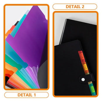 Multi Pocket Folder A4 Document Organizer Χαρτί Αρχείο Ταξινόμησης Φορητό Αποθήκευση Ακορντεάν Γραφείο