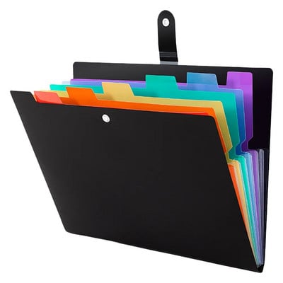 Multi Pocket Folder A4 Document Organizer Χαρτί Αρχείο Ταξινόμησης Φορητό Αποθήκευση Ακορντεάν Γραφείο