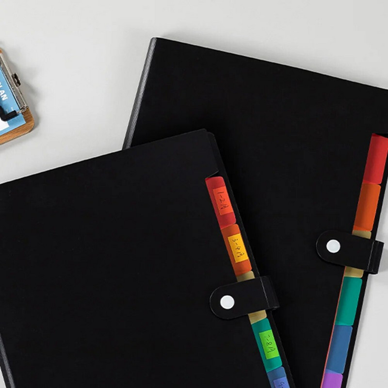Több zsebes mappa A4-es dokumentumrendező Papírfájl rendezés Hordozható tároló Accordian Office