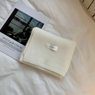 Dodaci za šal Topli ženski dugi vuneni šal Ženski šal od kašmira Čiste boje Omotači Šalovi u korejskom stilu