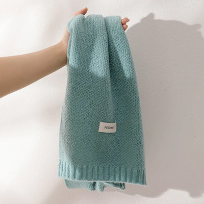 Dodaci za šal Topli ženski dugi vuneni šal Ženski šal od kašmira Čiste boje Omotači Šalovi u korejskom stilu