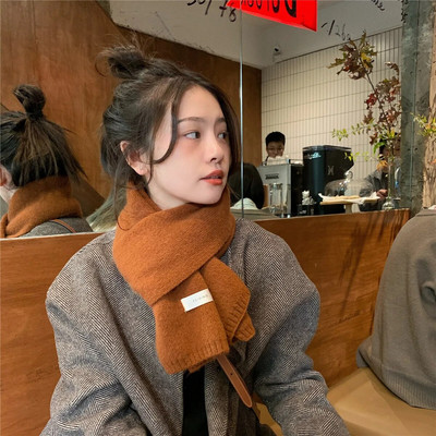 Dodaci za šal Topli ženski dugi vuneni šal Ženski šal od kašmira Čiste boje Omotači Šalovi u korejskom stilu