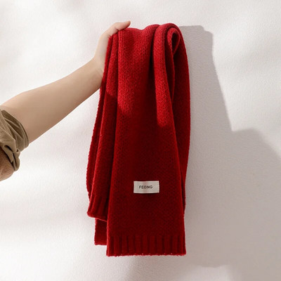 Dodaci za šal Topli ženski dugi vuneni šal Ženski šal od kašmira Čiste boje Omotači Šalovi u korejskom stilu