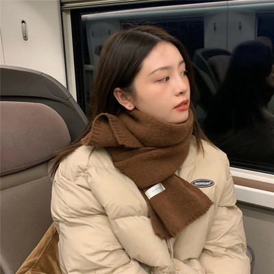 Dodaci za šal Topli ženski dugi vuneni šal Ženski šal od kašmira Čiste boje Omotači Šalovi u korejskom stilu