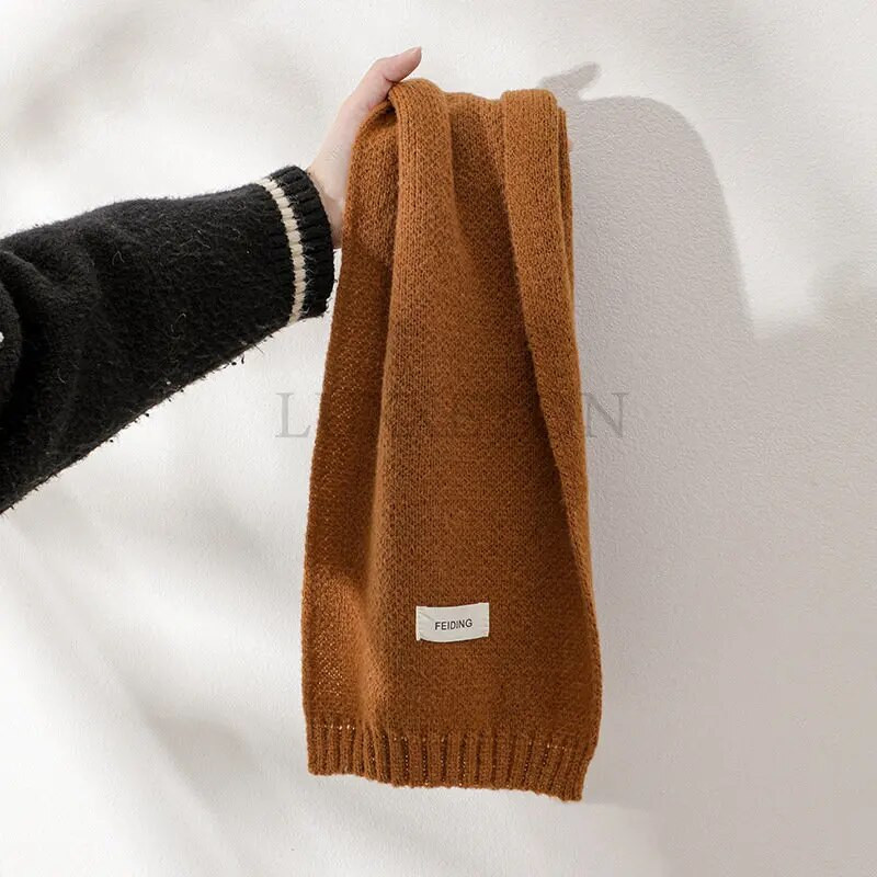Dodaci za šal Topli ženski dugi vuneni šal Ženski šal od kašmira Čiste boje Omotači Šalovi u korejskom stilu
