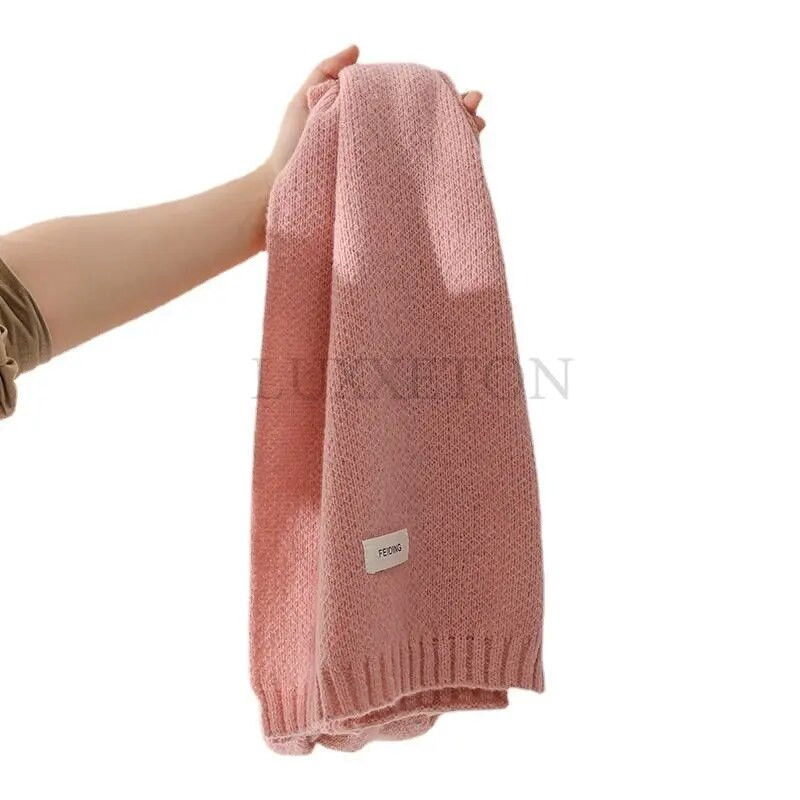 Dodaci za šal Topli ženski dugi vuneni šal Ženski šal od kašmira Čiste boje Omotači Šalovi u korejskom stilu