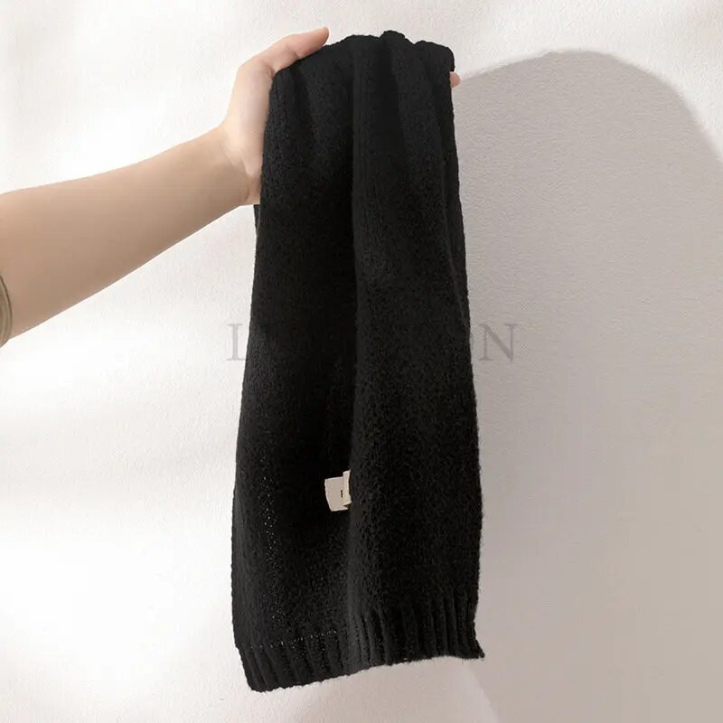 Dodaci za šal Topli ženski dugi vuneni šal Ženski šal od kašmira Čiste boje Omotači Šalovi u korejskom stilu