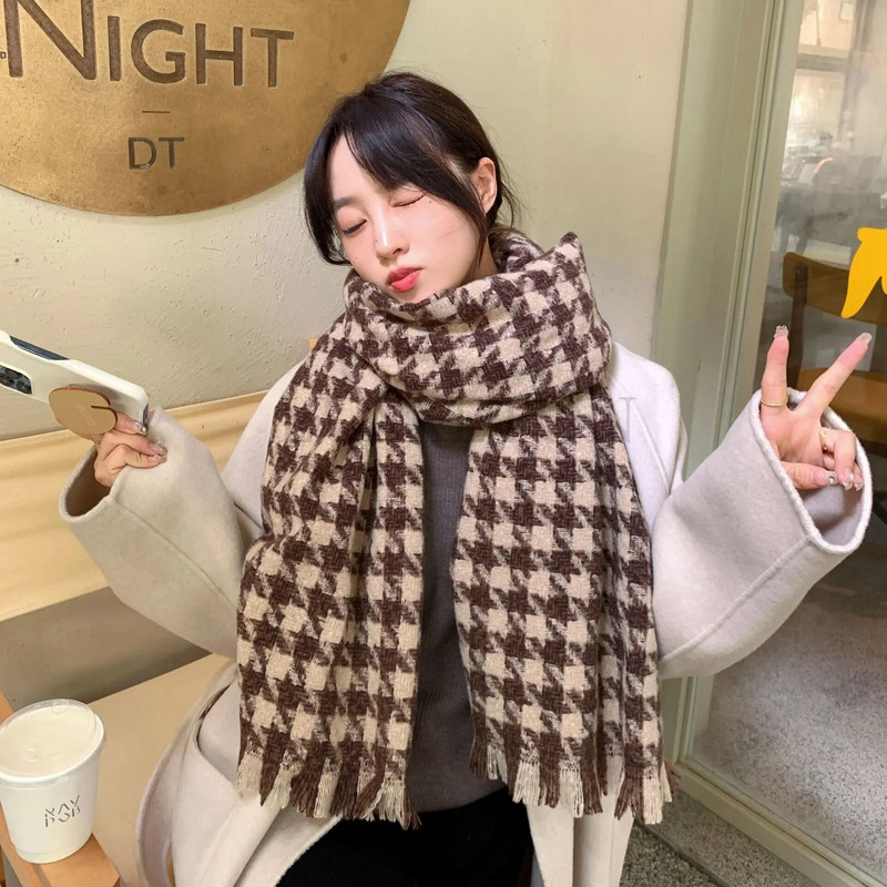 Korejski slatki šalovi za djevojke New Harajuku Klasični zimski topli mekani debeli šalovi Ženski šalovi od kašmira Par dugih šalova