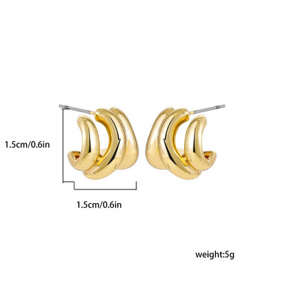 Κομψά σκουλαρίκια Exaggerate Big Waterdrop Drop για γυναίκες Dupes χοντροκομμένα δάκρυα από ανοξείδωτο ατσάλι επιχρυσωμένα κοσμήματα αυτιών