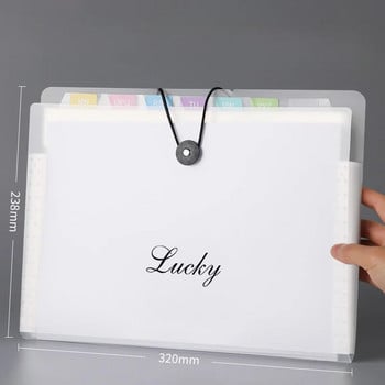 8/12 Pockets Handheld File Folder Organ Box Bag Multifunction Organizer Θήκη αποθήκευσης Έγγραφο γραφείου Α4 Φάκελος χαρτί