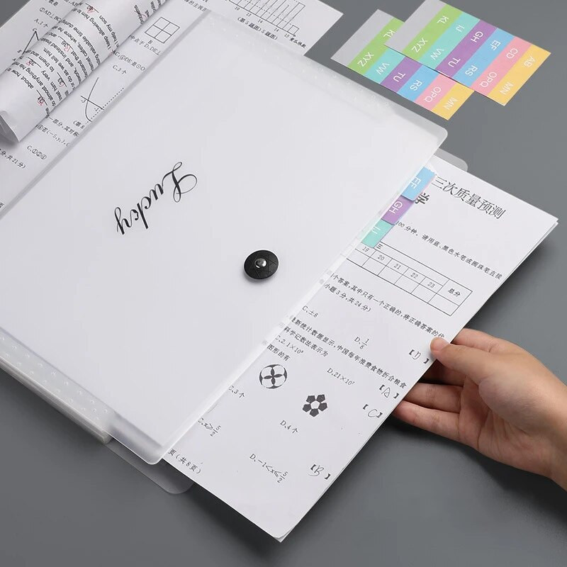 8/12 džepova Ručna mapa datoteka Kutija za organe Torba Višenamjenski organizator Držač za pohranu Uredski dokument A4 Papirna mapa