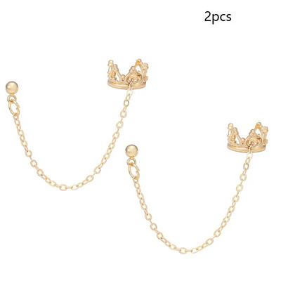 Srebrne naušnice s kopčama s lišćem za žene i muškarce, kreativne, jednostavne C manžetne za uši bez piercinga, set štipaljki za uši, trend nakita, poklon