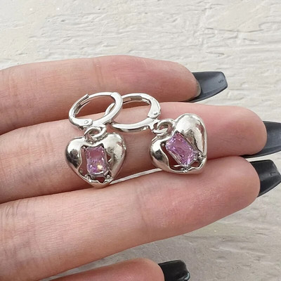 Nepravilne naušnice sa zvijezdama u obliku srca, ženski dizajn, stariji osjećaj za modu, osobnost, naušnice 2023. Y2K, trendi nakit za zabave, poklon