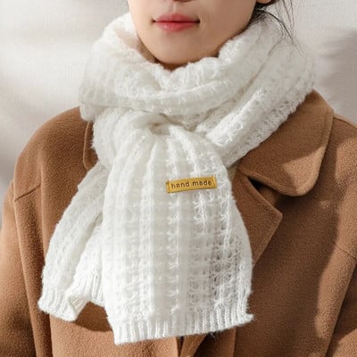 Novi zimski pleteni šal Modni ženski dugi šalovi Ženski vintage veliki šal Meki topli šal od zadebljane vune od pašmine