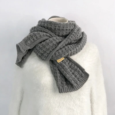 Novi zimski pleteni šal Modni ženski dugi šalovi Ženski vintage veliki šal Meki topli šal od zadebljane vune od pašmine