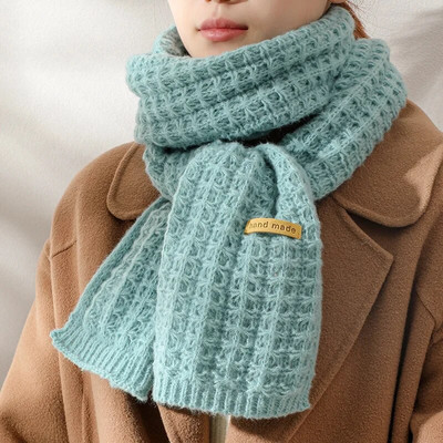 Novi zimski pleteni šal Modni ženski dugi šalovi Ženski vintage veliki šal Meki topli šal od zadebljane vune od pašmine