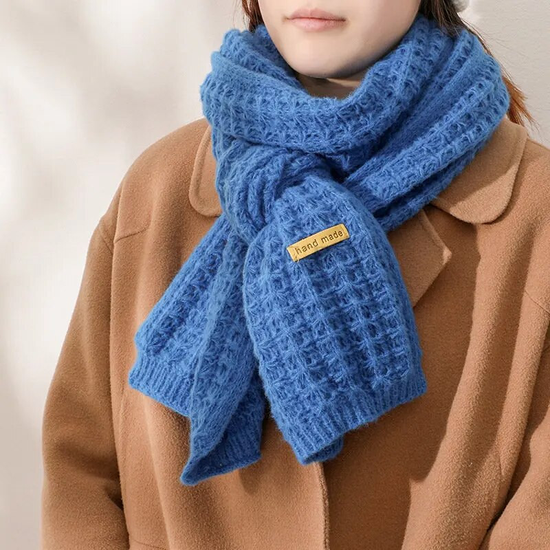 Novi zimski pleteni šal Modni ženski dugi šalovi Ženski vintage veliki šal Meki topli šal od zadebljane vune od pašmine