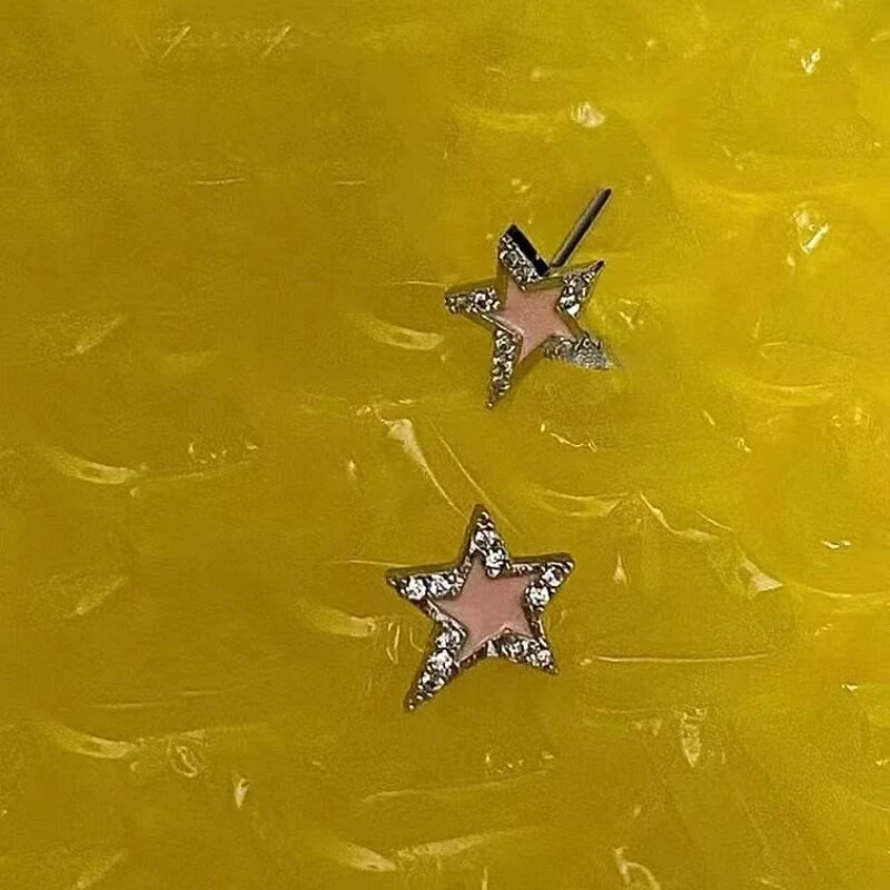 2023 Nove peterokutne zvjezdane naušnice s nitnama za žene Djevojke Nove gotičke naušnice Y2K punk dizajna Jednostavne naušnice koje se mogu ukloniti