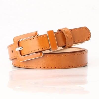 Öv Női Ötvözet Csat Női Farmer Öv Olaj csepp bőr női ruha Deréköv Vad fekete zöld derékpánt