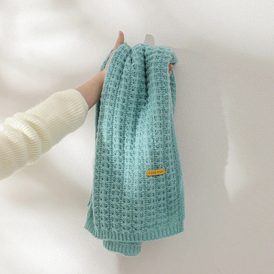 Novi zimski pleteni šal Modni ženski dugi šalovi Ženski vintage veliki šal Meki topli šal od zadebljane vune od pašmine